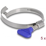 Delock 5 db. tömlőbilincs pillangó fogantyúval rozsdamentes 400 acél balkezes híddal 50 - 65 mm