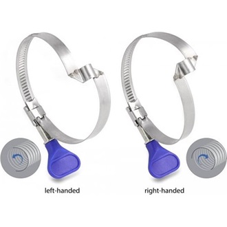 Delock 5 db. tömlőbilincs pillangó fogantyúval rozsdamentes 400 acél balkezes híddal 80 - 100 mm