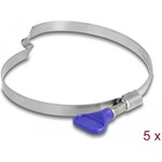 Delock 5 db. tömlőbilincs pillangó fogantyúval rozsdamentes 400 acél jobbkezeseknek 80 - 100 mm