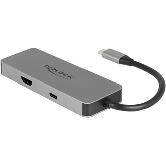 Delock 5-port USB-C dokkoló szürke