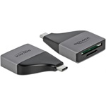 Delock 64117 USB-C SD, microSD kártyaolvasó szürke-fekete