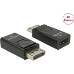 Delock DisplayPort 1.2 -> HDMI 1.4 M/F adapter fekete
