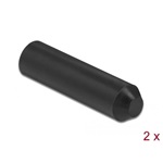Delock 70 x 16 mm méretű lezáró vég belül ragasztó felülettel 2 db. fekete