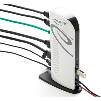 Delock 87771 USB3.0 dokkoló fehér-fekete
