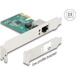 Delock 88100 2,5Gb/s PCIe x1 hálózati adapter RTL8125