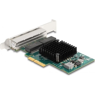 Delock 88208 1Gb/s PCIe x4 Quad RJ45 hálózati adapter BCM