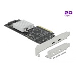 Delock 89009 USB3.2 Gen2×2 C 2-port PCIe x8 bővítőkártya