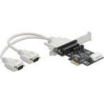 Delock 89909 RS-232 soros 2-port PCIe x1 bővítőkártya tápfeszültséggel 5V/12V