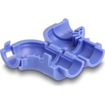 Delock 8 db.-os kábel klipszelő (összefogó) hajlításhoz kék