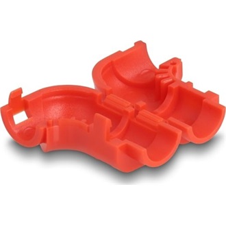 Delock 8 db.-os kábel klipszelő (összefogó) hajlításhoz piros