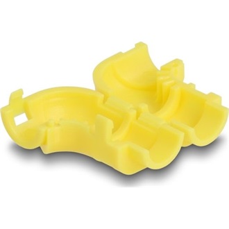 Delock 8 db.-os kábel klipszelő (összefogó) hajlításhoz sárga