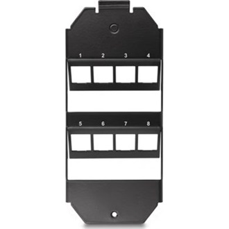 Delock 8 portos Keystone rögzítő fali aljzatba