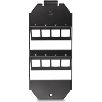 Delock 8 portos Keystone rögzítő fali aljzatba