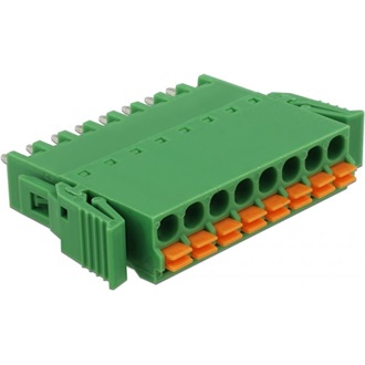 Delock 8 tűs, 3,81 mm-es függőleges hornyos PCB sorkapocs blokk csomag