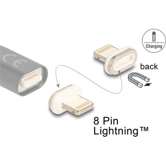 Delock 8 tűs Lightning  apa mágneses csatlakozó