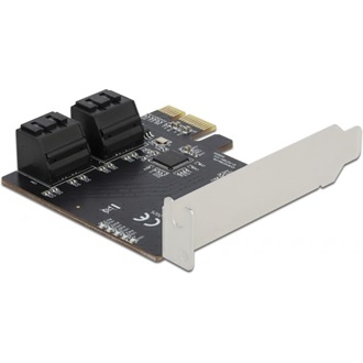 Delock 90010 4-port SATA3 PCIe x1 bővítőkártya szürke