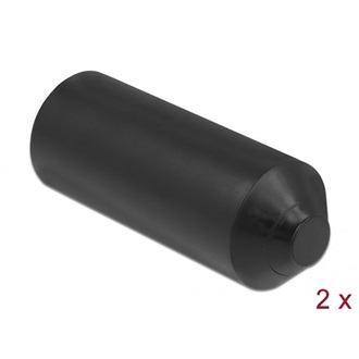 Delock 90 x 30 mm méretu lezáró vég belül ragasztó felülettel 2 db. fekete