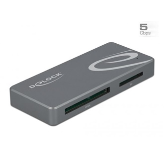 Delock 91754 USB-C SD, CFast 2.0 szürke
