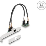 Delock RTL8125 2,5Gb/s Mini PCIe x1 RJ45 hálózati adapter low profile