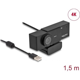 Delock 96400 UHD webkamera fekete