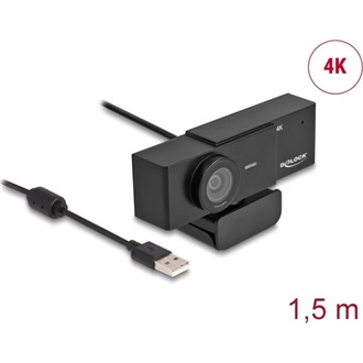 Delock 96400 UHD webkamera fekete