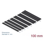 Delock A hőre zsugorodó csőkészlet 28 db.-os, 100 mm hosszú és fekete színű