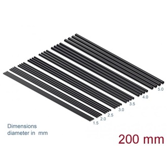Delock A hőre zsugorodó csőkészlet 28 db.-os, 200 mm hosszú és fekete színű