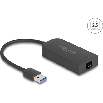 Delock A-típusú USB adapter   2,5 Gigabit LAN