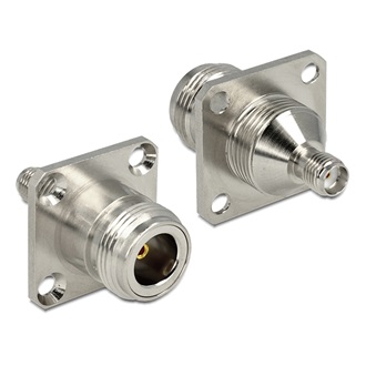 Delock B -> SMA M/M adapter nikkel beépíthető