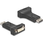 Delock Displayport -> DVI-I M/F adapter fekete