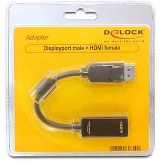Delock Displayport -> HDMI M/F adapter fekete