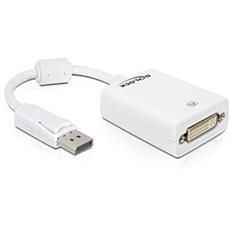 DELOCK Displayport -> DVI-I M/F adapter fehér