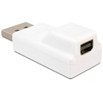 Delock Displayport 1.2 -> Displayport mini M/F adapter fehér