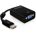 DELOCK Displayport -> VGA M/F konverter fekete