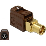 Delock FAKRA F -> SMB F/F adapter barna