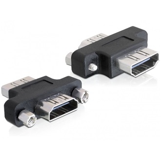 Delock HDMI M/M adapter fekete