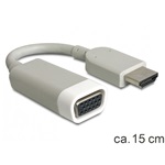 Delock HDMI -> VGA M/F adapter 0.15m szürke