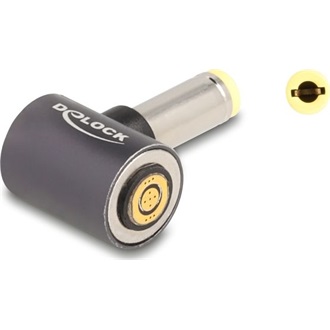 Delock Adapter Laptop töltő kábelhez 5,5 x 2,5 mm apa   mágneses 8 tűs konnektor