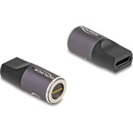 Delock magnetic 8pin -> USB-C M/F adapter fekete-szürke