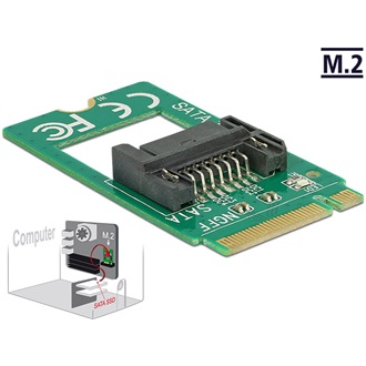 Delock M.2 NGFF -> SATA3 M/M adapter