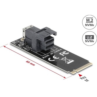 Delock Adapter, M.2 aljzat M nyílással > SFF-8643 NVMe 2260