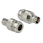 Delock N -> BNC M/M adapter nikkel