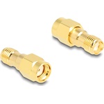 Delock Adapter RP-SMA-dugó apa SMA csatlakozóhüvely HBI59-1