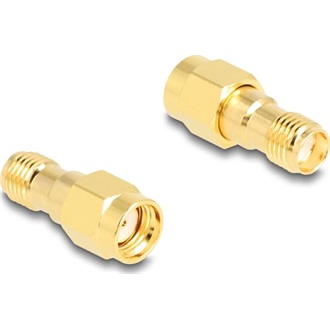 Delock Adapter RP-SMA-dugó apa SMA csatlakozóhüvely HBI59-1