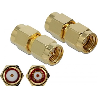 Delock RP-SMA -> SMA M/M adapter aranyozott 10GHz