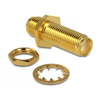 Delock SMA M/M csatlakozó dugó beépíthető