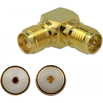 Delock SMA -> RP-SMA F/F adapter 90°, 3GHz