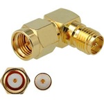Delock SMA -> RP-SMA M/F adapter aranyozott 90°, 3GHz