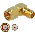 Delock SMA -> SMA M/F adapter aranyozott 90°, 3GHz