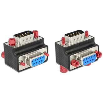 Delock VGA M/F adapter 90° fekete